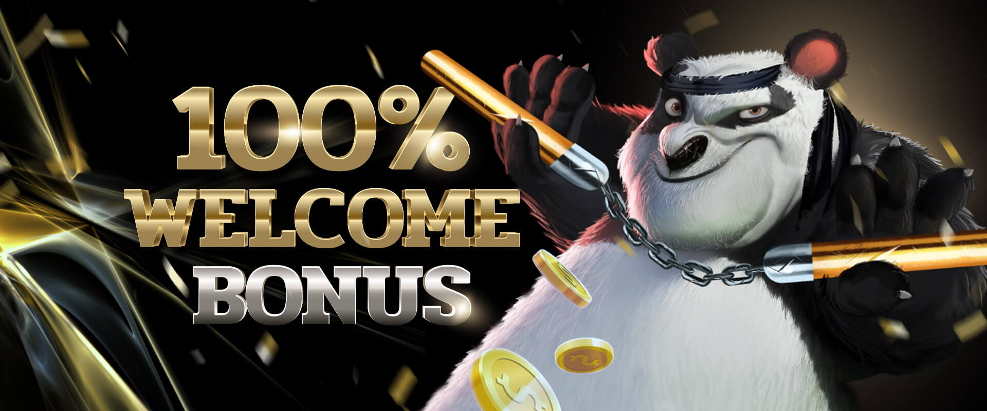 100% WELCOME BONUS 